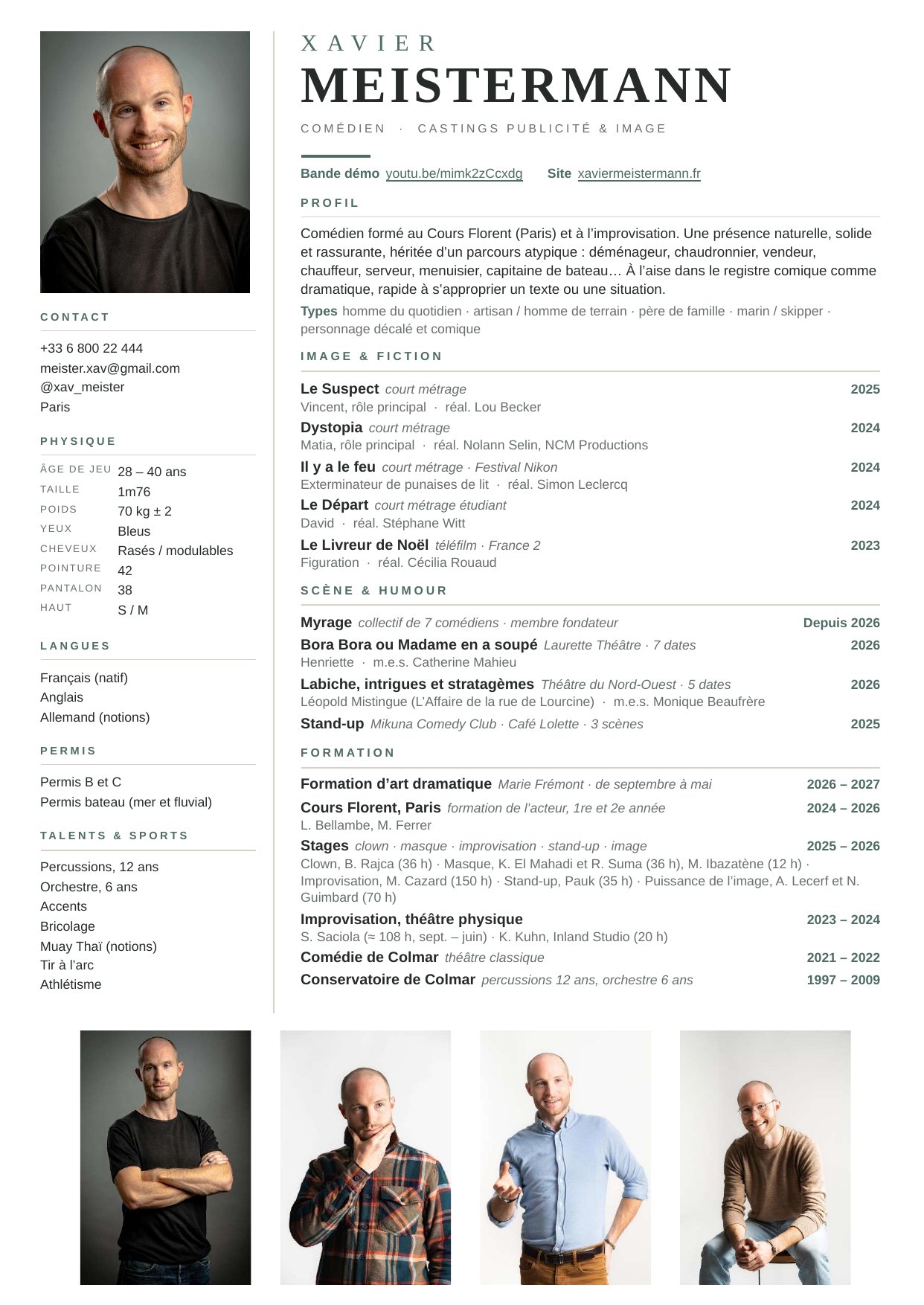 CV Pub de Xavier Meistermann